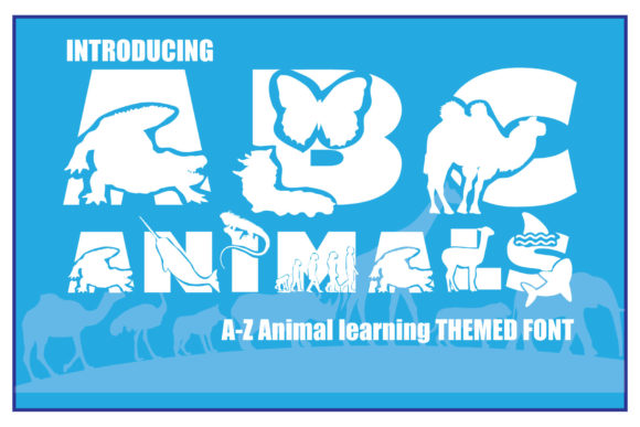 ABC Animals: A Playful Display Font for Creative Branding