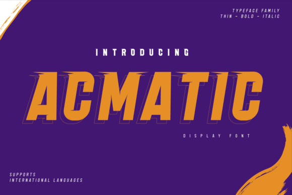 Acmatic: Modern Display Font for Bold Branding