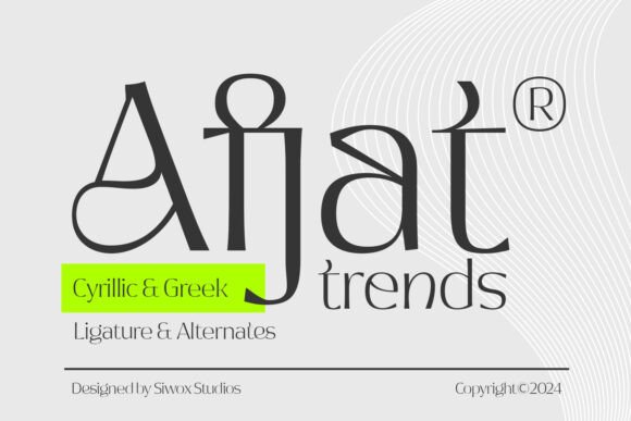 Afjat: A Fresh Display Font for Small Business Branding