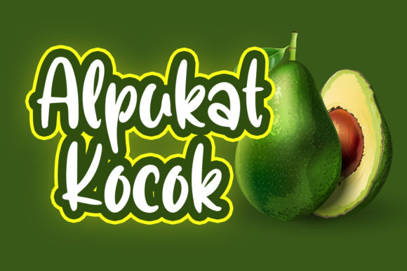 Alpukat Kocok: A Playful Display Font for Handmade Creations