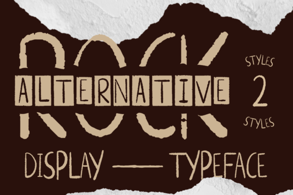 Alternative Rock Font for Editorial Design