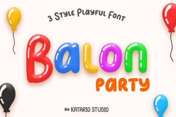 Balon Party Font for Playful Web Design