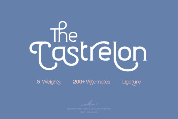 Castrelon: A Cool Display Font for Small Business Branding