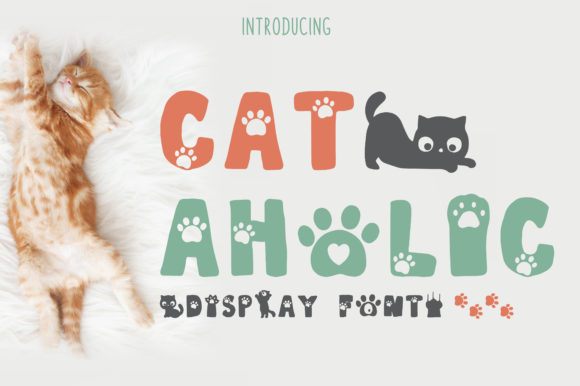 Cat-Aholic: A Whimsical Display Font for Editorial Creativity