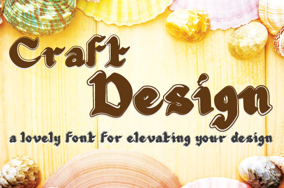 Craft Design: A Stylish Font for Editorial Projects