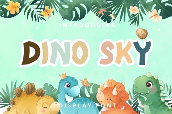 Dino Sky: A Playful Display Font for Engaging Campaigns