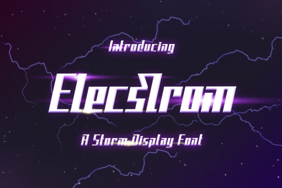 Elecstrom Font for Bold Digital Designs