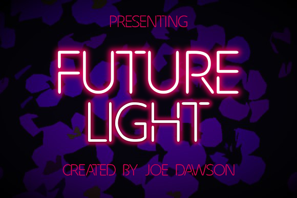 Future Light: A Cyberpunk Font for Modern Editorial Design