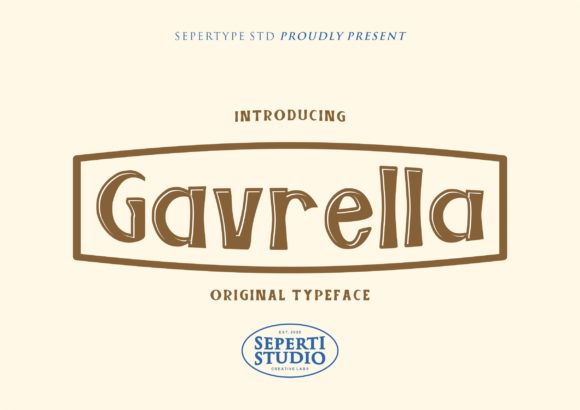 Gavrella Display Font for Web Design