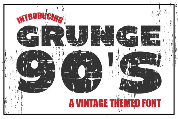 Grunge 90 S: A Bold Font for Small Business Branding