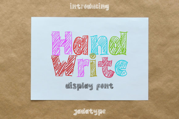 Hand Write: A Playful Display Font for Creative Branding