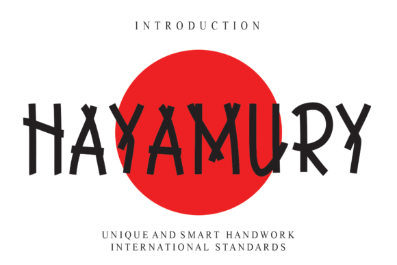 Hayamury: A Display Font with Character