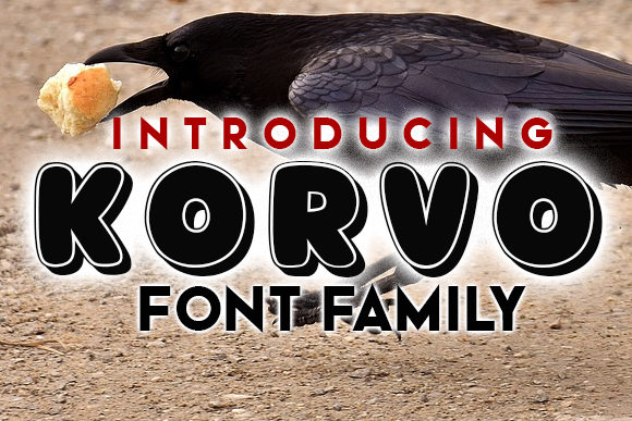 Korvo Display Font for Editorial Design