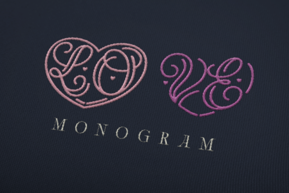Lo-Ve Monogram: A Charming Display Font for Marketers