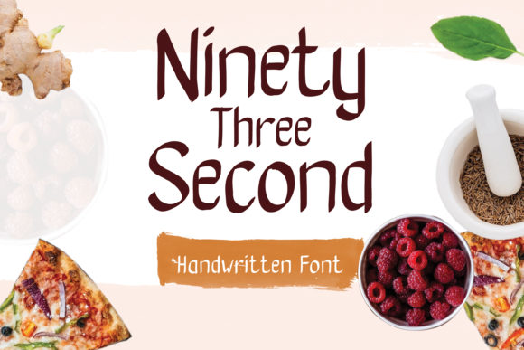Ninety Three Second Font for Editorial Design