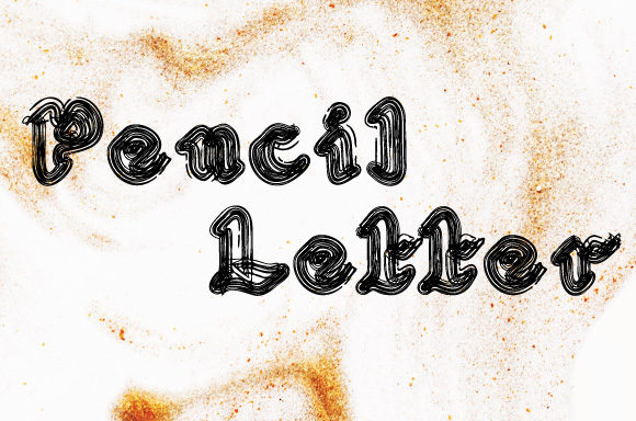 Pencil Letter Font for Modern Web Design