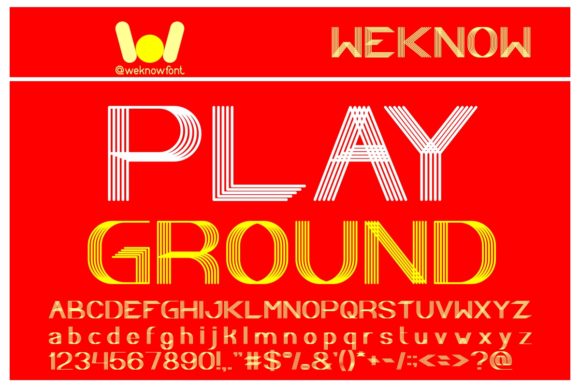 Play Ground: A Stylish Display Font for Creative Projects