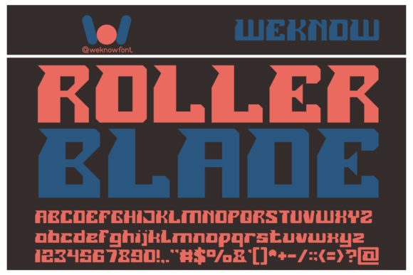 Roller Blade Font for Modern Web Design