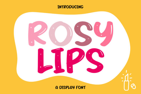 Rosy Lips Display Font for Creative Projects