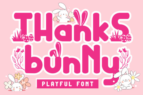 Thanks Bunny: A Playful Font for Branding Projects