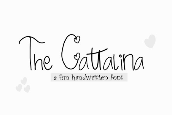 The Cattalina: A Quirky Handwritten Font for Crafters and Creators