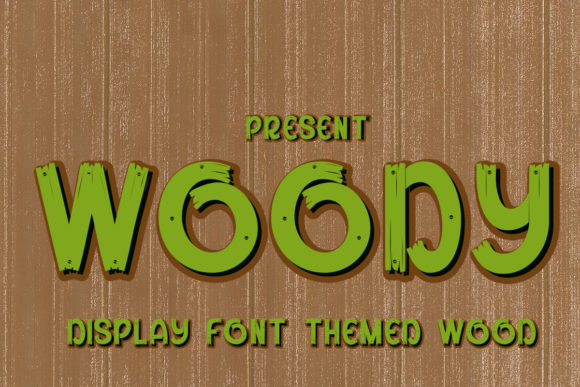 Woody Font for Editorial Design and Creative Projects
